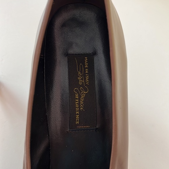 Seating Meucci brown leather medium hight heels - Picture 2 of 6